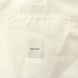 Spick&Span 23SS 80リネンカシュクールビッグシャツ 長袖 2WAY 白 ホワイト