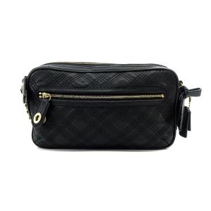 COACH チェーンショルダーバッグ レザー 黒 ブラック 25079