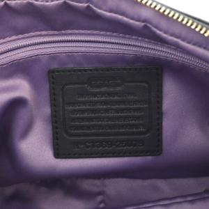 COACH チェーンショルダーバッグ レザー 黒 ブラック 25079