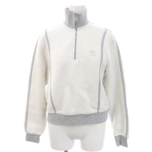 adidas Originals 23AW ハーフジッププルオーバー パンツ セットアップ トレーナー 長袖 イージー ジョガー コットン グレー 白 ホワイト