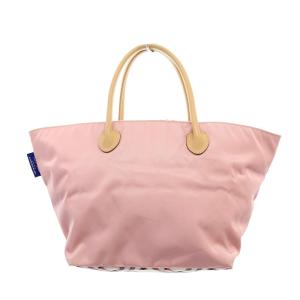 BURBERRY BLUE LABEL トートバッグ ナイロン チェック ピンク 白 ホワイト