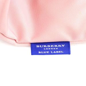 BURBERRY BLUE LABEL トートバッグ ナイロン チェック ピンク 白 ホワイト