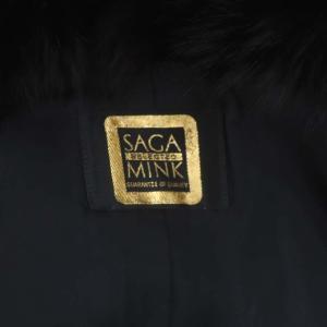 SAGA MINK リアルファージャケット ショートコート アウター 6 ダークブラウン