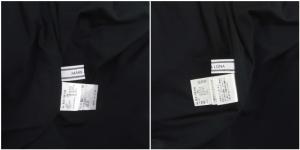 MARK&LONA ダウン×フリース ミニスカート 台形 ゴルフウェア 38 黒 ブラック ネオンイエロー