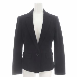 ANAYI スーツ セットアップ 上下 ウール テーラードジャケット タイトスカート ひざ丈 38 黒 ブラック