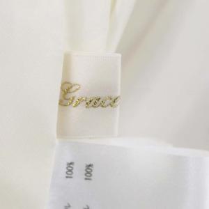 Grace Class 24SS ロープチェックワンピース ベルト 36 オフホワイト