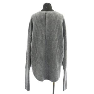 L'Appartement Thermal Knit ニット セーター 長袖 クルーネック オーバーサイズ グレー