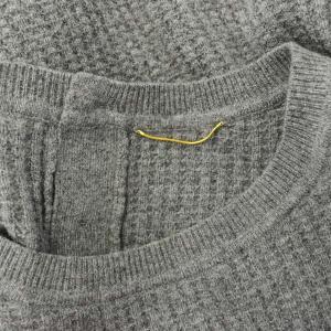 L'Appartement Thermal Knit ニット セーター 長袖 クルーネック オーバーサイズ グレー