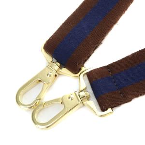 L'Appartement Border belt ショルダーストラップ ストライプ 茶色 ブラウン 紺 ネイビー