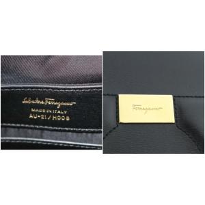 Salvatore Ferragamo AU-21/H008 バッグ リュックサック バックパック ガンチーニ レザー ブラック