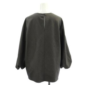 Plage 22AW WO Bias Volume Sleeves ブラウス 七分袖 プルオーバー ボリュームスリーブ カットオフ ウール