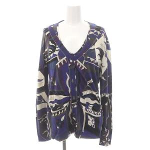 総柄アンサンブルニット カーディガン カットソー 長袖 I42 マルチカラー