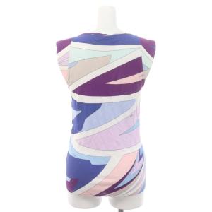 Emilio Pucci ノースリーブ総柄カットソー プルオーバー I40 マルチカラー