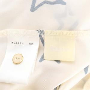 Diagram GRACE CONTINENTAL 23AW スタープリントワンピース ボウタイ 長袖 ひざ丈 36 キナリ