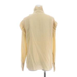 Chloe シルクプリーツブラウス プルオーバー 36 ベージュ