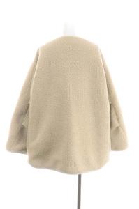 CLANE 22AW CLANE REVERSIBLE BOA JACKET ボアジャケット 中綿ジャケット ノーカラー 1 ベージュ