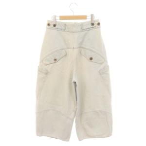 Chloe USED加工 バルーンデニムパンツ ジーンズ ワイドパンツ ブリーチ 36 ライトブルー