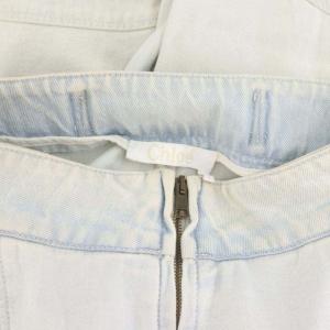 Chloe USED加工 バルーンデニムパンツ ジーンズ ワイドパンツ ブリーチ 36 ライトブルー