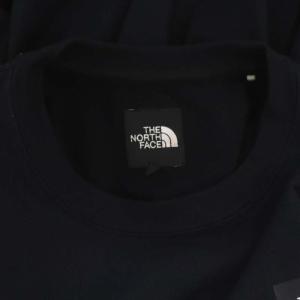 THE NORTH FACE Heather Logo Crew スウェット カットソー 長袖 ロゴプリント M 黒 ブラック NT12038