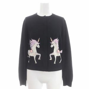 23AW 20TH Your Dream ユニコーンカーディガン ニット 長袖 ビジュー スパンコール F 黒 ブラック