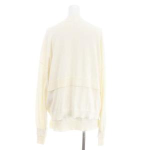 ENFOLD 22SS アンサンブル カーディガン レイヤード風 カットソー ニット 五分袖 38 アイボリー