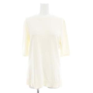 ENFOLD 22SS アンサンブル カーディガン レイヤード風 カットソー ニット 五分袖 38 アイボリー