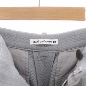 mina perhonen petrichor テーパードパンツ タック 36 グレー