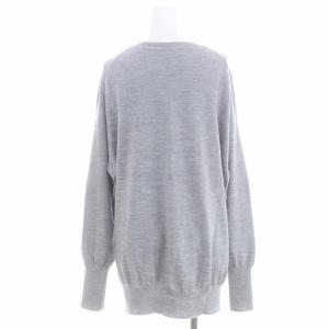 L'Appartement Side Slit Knit ニット カットソー 長袖 ウール グレー