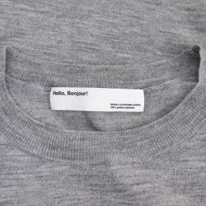 L'Appartement Side Slit Knit ニット カットソー 長袖 ウール グレー