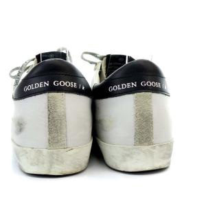 GOLDEN GOOSE SUPER-STAR スニーカー ローカット ヴィンテージ加工 レザー 23cm ライトグレー