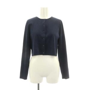 CELFORD 23AW 総針カーディガン ニット 長袖 F 紺 ネイビー
