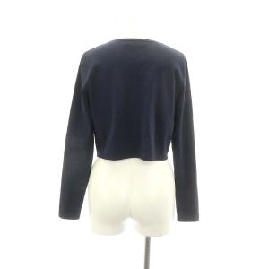 CELFORD 23AW 総針カーディガン ニット 長袖 F 紺 ネイビー