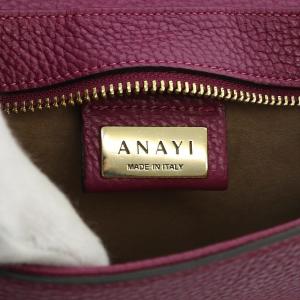 ANAYI ショルダーバッグ ワンショルダー 斜め掛け レザー 紫 パープル