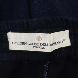GOLDEN GOOSE ワイドパンツ イージーパンツ フリンジ XS 紺 ネイビー