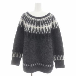23AW アルパカノルディックニット セーター 長袖 グレー
