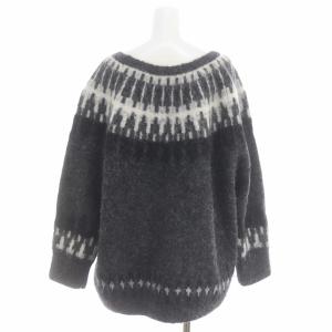 Spick&Span 23AW アルパカノルディックニット セーター 長袖 グレー