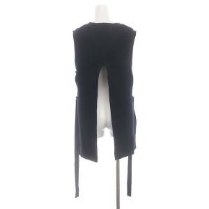 ADORE バックスリット ニットベスト プルオーバー 38 紺 ネイビー
