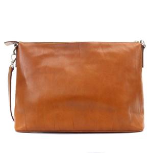 HIROFU ショルダーバッグ ワンショルダー 斜め掛け Hロゴ レザー 茶色 ブラウン