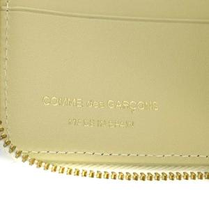 COMME des GARCONS 財布 二つ折り ラウンドジップ レザー アイボリー