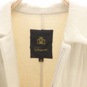 Drawer ウール ステンカラーコート ロング アウター 36 ライトベージュ