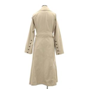 ELIN ビッグカラー トレンチコート アウター ロング ベルト付き 36 S ベージュ