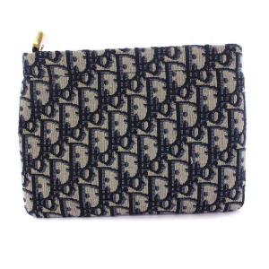 トロッター ジャガードポーチ スクエア ネイビー
