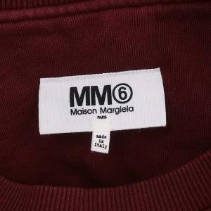 MM6 Maison Margiela ショートクルーネックスウェット トレーナー 長袖 M ワイン