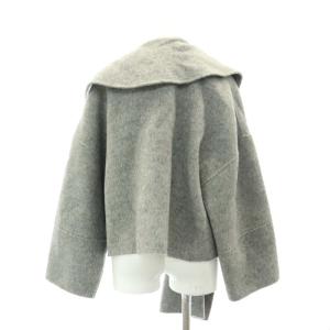 ADORE シャギーカルゼケープ付きジャケット 36 杢グレー