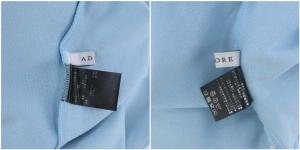 ADORE ドライストレッチニット カットソー 七分袖 38 水色 ライトブルー