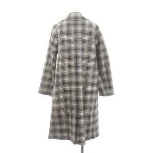 BURBERRY Walkden Plaid Wool Coat US6 黒