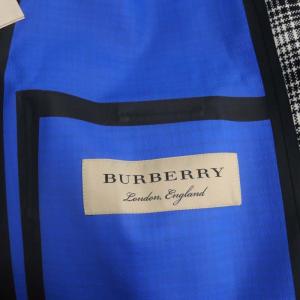 BURBERRY Walkden Plaid Wool Coat US6 黒