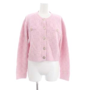 CELFORD 22AW ニットカーデ&タイトスカートセットアップ カーディガン 長袖 スカート ロング ミモレ丈 ウール混 38 ピンク