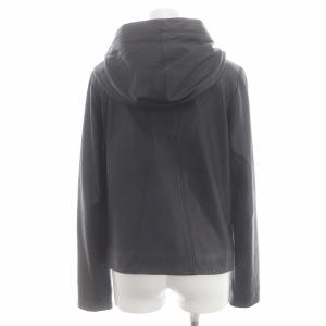 Helmut Lang レザー パーカー S ブラック