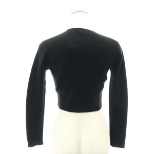 TOCCA CASHMERE KNIT ボレロ カーディガン 長袖 前開きトッパー ショート丈 XS 黒 ブラック KRTOYW0300